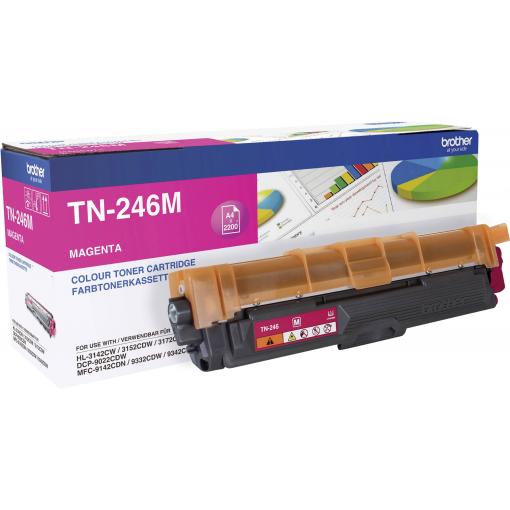 Brother náplň do tiskárny TN-246M TN-246 M originál purppurová 2200 Seiten
