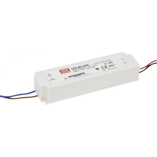MEAN WELL LPC-60-1050 LED driver konstantní proud 50.4 W 1.05 A 9 - 48 V/DC bez možnosti stmívání, ochrana proti přepětí 1 ks