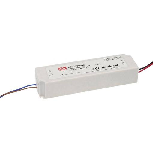 MEAN WELL LPV-100-24 napájecí zdroj pro LED konstantní napětí 100 W 0 - 4.2 A 24 V/DC bez možnosti stmívání, ochrana proti přepětí 1 ks