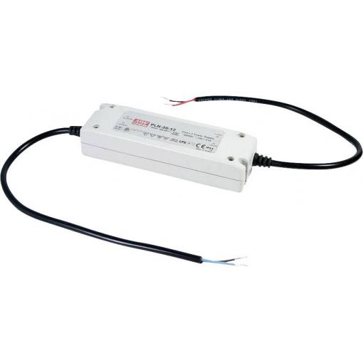 MEAN WELL PLN-30-24 LED driver, napájecí zdroj pro LED konstantní napětí, konstantní proud 30 W 0 - 1.25 A 16.8 - 24 V/DC PFC spínací obvod , ochrana proti