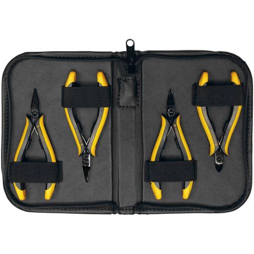 BERNSTEIN Tools for Electronics 3-680 sada kleští pro elektroniku a jemnou mechaniku, 4dílná