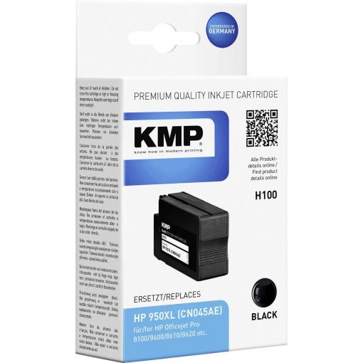 KMP Ink náhradní HP 950XL, CN045AE kompatibilní černá H100 1722,4001