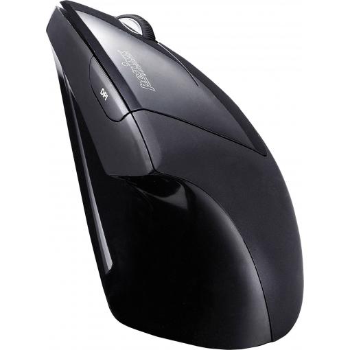 Perixx Perimice -713 optická ergonomická myš, přenos bezdrátový, 6 tlačítko, 2000 dpi, černá