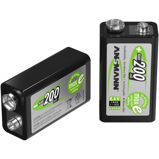 Ansmann maxE 6LR61 akumulátor 9 V Ni-MH 200 mAh 8.4 V 1 ks