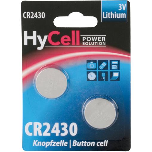HyCell knoflíkový článek CR 2430 3 V 2 ks 300 mAh lithiová CR 2430