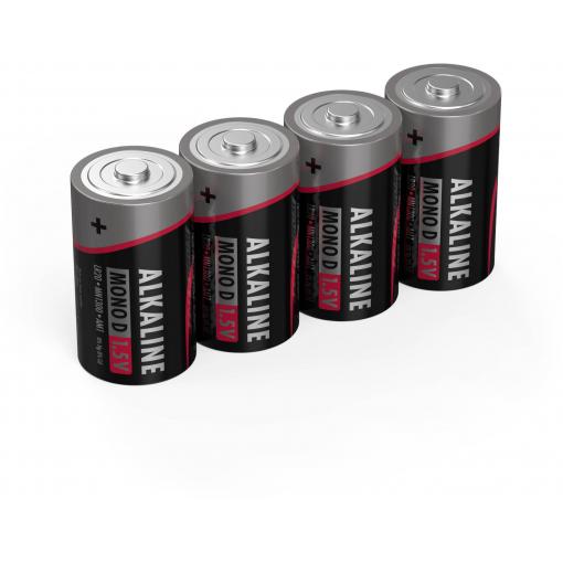 Ansmann LR20 Red-Line baterie velké mono D alkalicko-manganová 16000 mAh 1.5 V 4 ks
