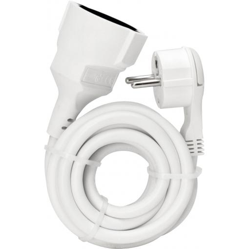 Kopp 143602080 napájecí prodlužovací kabel, bílá, 3.00 m