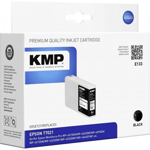 KMP Ink náhradní Epson T7021 kompatibilní černá E133 1620,4001