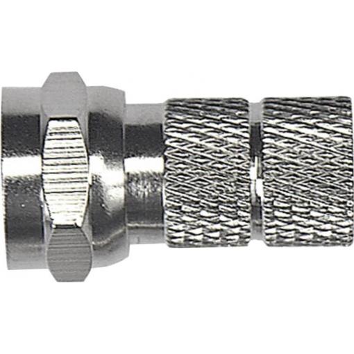 Axing CFS 1-00 F konektor Připojení kabelu: F zástrčka Průměr lanka: 6.5 mm 1 ks