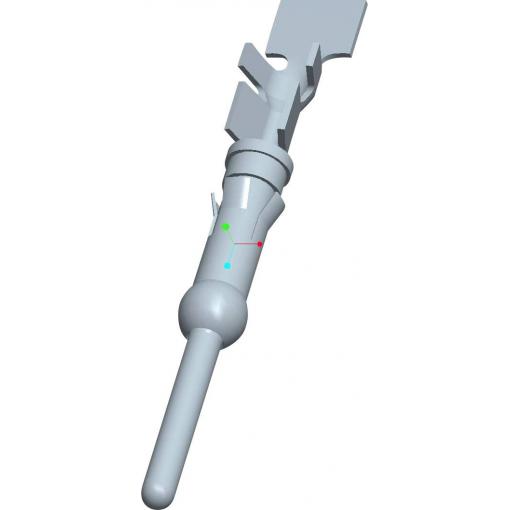 TE Connectivity 66099-4 samostatný kontakt pro kulatý faston, 1 ks