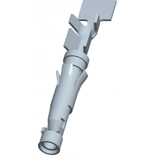 TE Connectivity 1-66101-9 samostatný kontakt pro kulatý faston, 1 ks