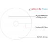 Primeon 2761109 CD-R 80 700 MB 50 ks vřeteno s potiskem, povrch s vysokým leskem, vodotěsný, odolné vůči otěru