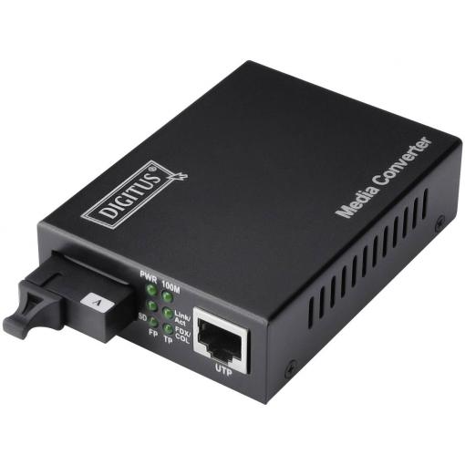 Digitus DN-82122 LAN, SC Simplex síťový prvek media converter 1 GBit/s