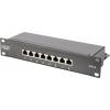 Digitus DN-91608S 8 portů síťový patch panel 254 mm (10) CAT 6 1 U vícebarevná osazený