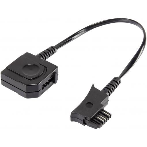 Basetech telefonní adaptér [1x TSS zástrčka - 1x telefonní zásuvka TAE-N/F] 10.00 cm černá