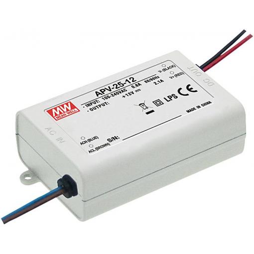MEAN WELL APV-25-5 napájecí zdroj pro LED konstantní napětí 17 W 0 - 3.5 A 5 V/DC bez možnosti stmívání, ochrana proti přepětí 1 ks