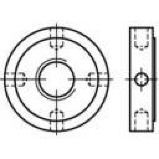 TOOLCRAFT 137258 matice plombovací M12 DIN 1816 ocel 10 ks