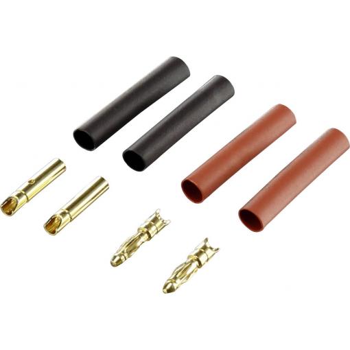 Reely 1373188 zásuvkový konektor k propojení akumulátoru a regulátoru RC modelu 2 mm pozlacené 2 pár