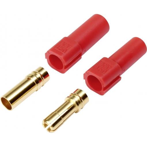 Reely 1373206 zásuvkový konektor k propojení akumulátoru a regulátoru RC modelu, zástrčkový konektor k propojení akumulátoru a regulátoru RC modelu XT150, 6 mm