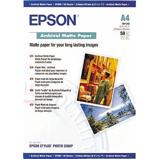 Epson Archival Matte Paper C13S041342 fotografický papír A4 192 g/m² 50 listů matný
