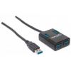 Manhattan 162296 USB Hub 4 porty USB-A USB 3.0 5 GBit/s černá Manhattan USB-A 4-Port Hub, 4x USB-A Ports, 5 Gbps (USB 3.2 Gen1 aka USB 3.0)