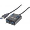 Manhattan 162296 USB Hub 4 porty USB-A USB 3.0 5 GBit/s černá Manhattan USB-A 4-Port Hub, 4x USB-A Ports, 5 Gbps (USB 3.2 Gen1 aka USB 3.0)