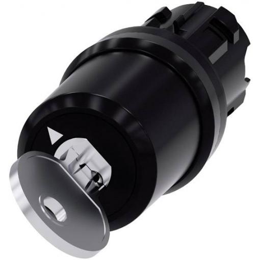 Siemens 3SU10005BF110AA0 3SU1000-5BF11-0AA0 klíčový spínač plastový přední prstenec černá 1 x 50 ° 1 ks