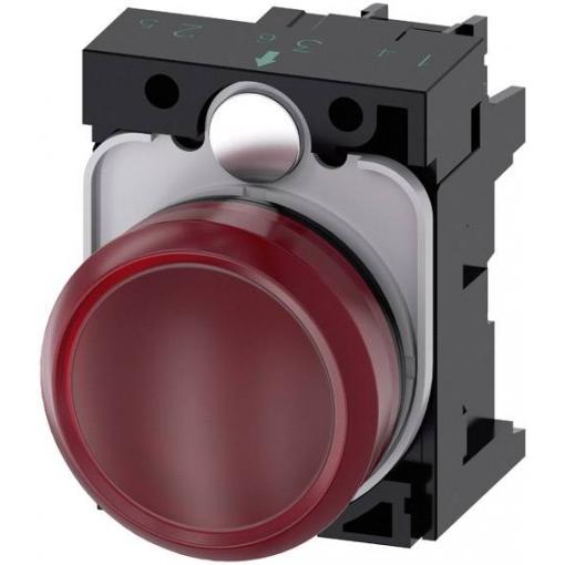 Siemens 3SU1102-6AA20-1AA0 světelný hlásič červená 24 V/AC, 24 V/DC 1 ks
