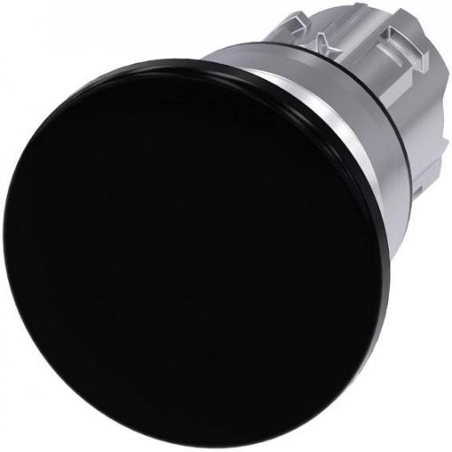 Siemens 3SU10501BD100AA0 3SU1050-1BD10-0AA0 kulové tlačítko kovový přední prstenec, Vysoký lesk černá 1 ks