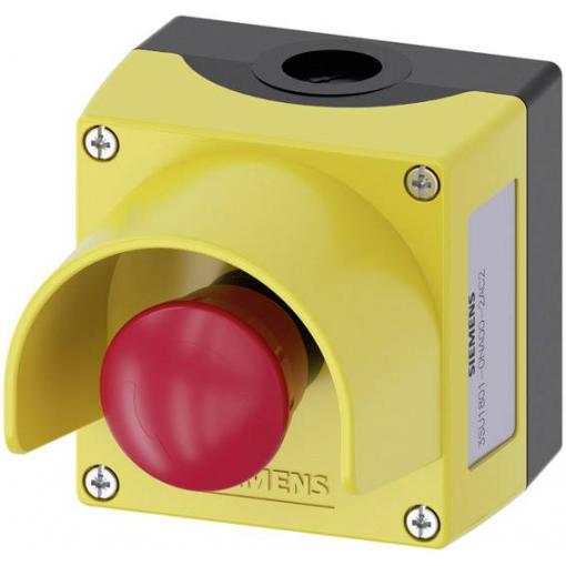 Siemens 3SU18010NA002AC2 3SU1801-0NA00-2AC2 kulové tlačítko v pouzdře, s ochranným límcem žlutá otočení 1 ks