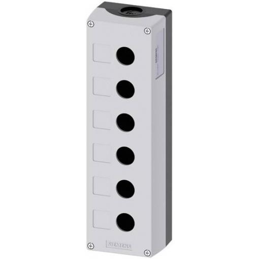 Siemens 3SU1806-0AA00-0AB1 3SU18060AA000AB1 prázdný kufřík 6 instalačních pozic (d x š x v) 280 x 85 x 64 mm šedá 1 ks