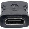 Manhattan 353465 HDMI adaptér [1x HDMI zásuvka - 1x HDMI zásuvka] černá pozlacené kontakty 0 mm