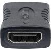 Manhattan 353465 HDMI adaptér [1x HDMI zásuvka - 1x HDMI zásuvka] černá pozlacené kontakty 0 mm