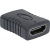 Manhattan 353465 HDMI adaptér [1x HDMI zásuvka - 1x HDMI zásuvka] černá pozlacené kontakty 0 mm