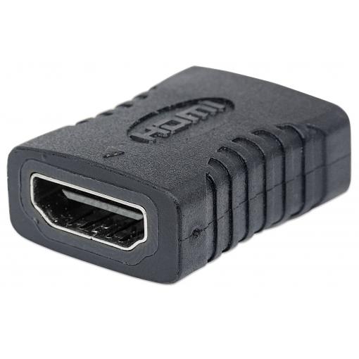 Manhattan 353465 HDMI adaptér [1x HDMI zásuvka - 1x HDMI zásuvka] černá pozlacené kontakty 0 mm