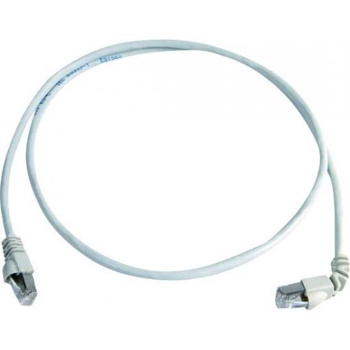 Telegärtner 100008023 RJ45 síťové kabely, propojovací kabely CAT 6A S/FTP 1.00 m bílá samozhášecí, bez halogenů 1 ks