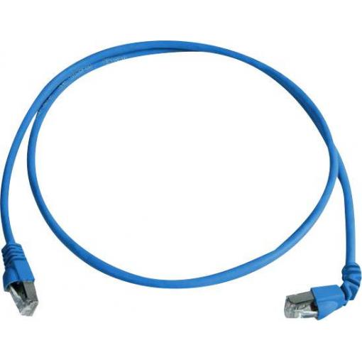 Telegärtner 100008291 RJ45 síťové kabely, propojovací kabely CAT 6A S/FTP 2.00 m modrá samozhášecí, bez halogenů 1 ks