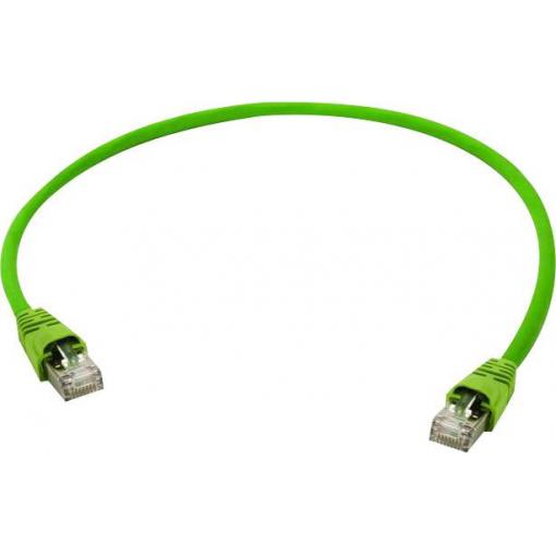 Telegärtner 100008002 RJ45 síťové kabely, propojovací kabely CAT 6 S/FTP 1.00 m žlutá, zelená 1 ks