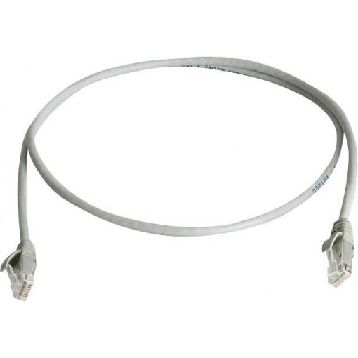 Telegärtner 100008396 RJ45 síťové kabely, propojovací kabely CAT 5e U/UTP 1.50 m šedá samozhášecí, bez halogenů 1 ks