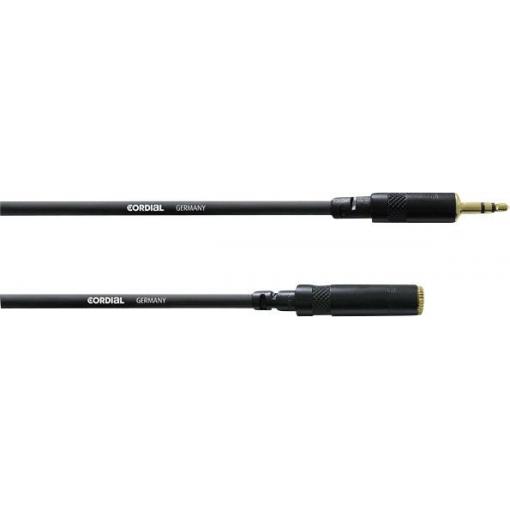 Cordial CFS 5 WY audio prodlužovací kabel [1x jack zástrčka 3,5 mm - 1x jack zásuvka 3,5 mm] 5.00 m černá