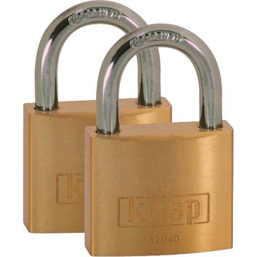 Kasp K12040D2 visací zámek 40 mm zlatožlutá na klíč