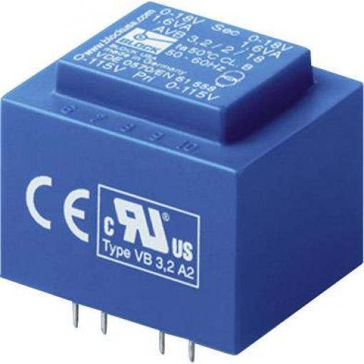 Block AVB 1,5/2/9 transformátor do DPS 2 x 115 V 2 x 9 V/AC 1.50 VA 83 mA