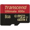 Transcend Ultimate (600x) paměťová karta microSDHC Industrial 8 GB Class 10, UHS-I vč. SD adaptéru