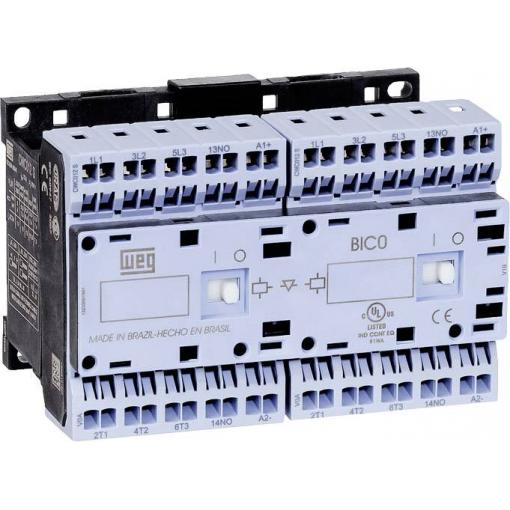 WEG CWCI09-01-30C03S reverzní stykač 6 spínacích kontaktů 4 kW 24 V/DC 9 A s pomocným kontaktem 1 ks