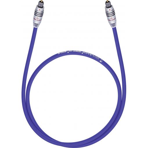 Toslink audio kabel [1x Toslink zástrčka (ODT) - 1x Toslink zástrčka (ODT)] 0.50 m modrá Oehlbach XXL® Series 80