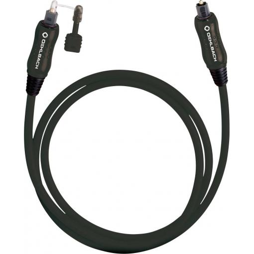 Toslink audio kabel [1x Toslink zástrčka (ODT) - 1x Toslink zástrčka (ODT)] 1.50 m černá Oehlbach OPTO Star Black