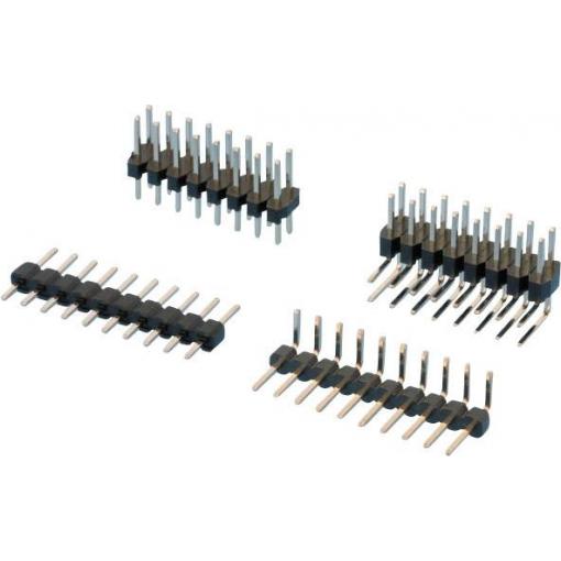W & P Products pinová lišta (standardní) Počet řádků: 1 Počet kontaktů v řadě: 10 314-100-010-00 1 ks