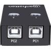 Manhattan Manhattan USB-A Automatic Sharing Switch, 2x USB-B Ports, 480 Mbps (USB 2.0) 2 porty USB 2.0 přepínač černá