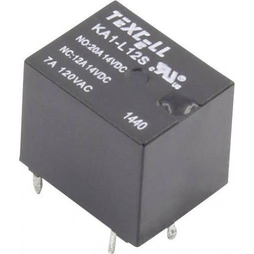 Texcell KA1-L12S, 1405598 relé do DPS, monostabilní, 1 cívka, 16 V/DC, 250 V/AC, 25 A, 1 ks