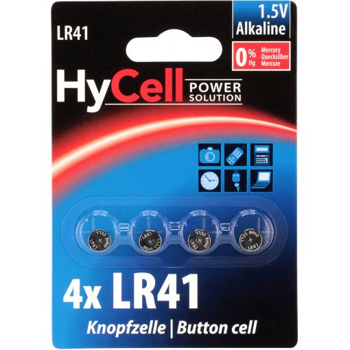 HyCell knoflíkový článek LR 41 1.5 V 4 ks 30 mAh alkalicko-manganová AG3